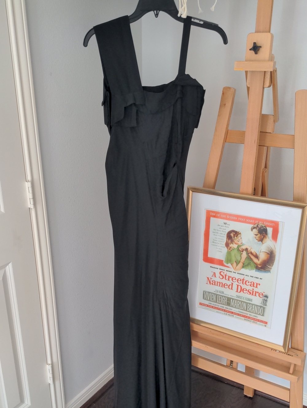 Jil Sander Silk Black Evening Dress